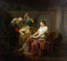 Marc Antoine mortalmente herido con Cleopatra - Louis Moritz — vista de la obra