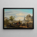 Campo de soldados - Marc Antoine Michel Hamon Duplessis — cuadro enmarcado en la pared