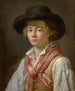 Retrato de un hombre con sombrero negro - Marc Antoine Bilcocq — vista de la obra