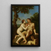 Adam y Eva - Marcantonio Franceschini — cuadro enmarcado en la pared