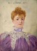Jeanne Ludwig 1867-1898, member of the Comédie-Française - Marcel Baschet — framed artwork on a wall