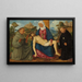 El Pietà con los santos Francisco y Nicolás de Tolentino - Marcello Fogolino — cuadro enmarcado en la pared