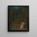 Les amoureux dans une clairière - Marcellus Laroon le Jeune — framed artwork on a wall