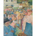 Reproduction of the painting of Poultry Market, Pontoise - Camille Pissarro