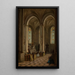 Interior painting of the Saint John Cathedral in Warsaw - Marcin Zaleski — framed artwork on a wall