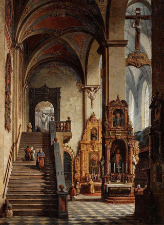 Marcin Zaleski - Interior of the Dominican Church in Krakw.webp