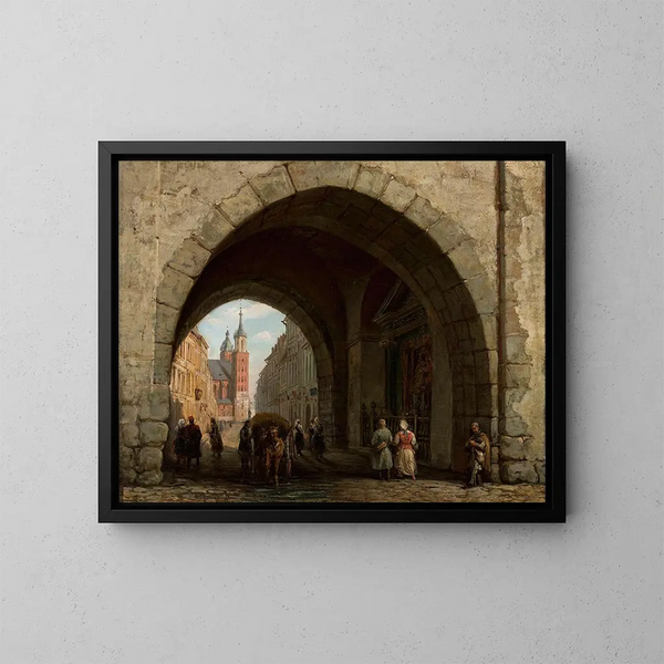 Puerta de San Florián en Cracovia - Marcin Zaleski — cuadro enmarcado en la pared