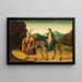 The Flight into Egypt - Marco Palmezzano — framed artwork on a wall