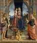 La Virgen y el Niño en trono con los santos Juan Bautista y Lucía - Marco Palmezzano — vista de la obra
