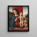 La Virgen con el Niño y el pequeño San Juan - Marco Palmezzano y Taller — cuadro enmarcado en la pared
