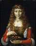 Girl with Cherries - Marco d'Oggiono — artwork view