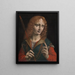 Retrato de un joven en San Sebastián - Marco d'Oggiono — cuadro enmarcado en la pared