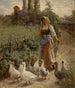 La guardesa de gansos Picardie Francia - Margaret A. Rudisill — vista de la obra