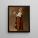 La niña con el tambor - Margaret A. Rudisill — cuadro enmarcado en la pared