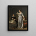 a young woman reading a letter from her husband - Marguerite Gérard — framed artwork on a wall