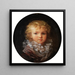Retrato de un niño - Marguerite Grard — cuadro enmarcado en la pared