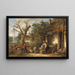 Family Idyll in a Cour - Mari ten Kate — framed artwork on a wall