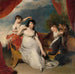 Maria Mathilda Bingham con dos de sus hijos - Sir Thomas Lawrence — presentado en un interior