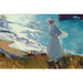 Reproducción del cuadro María en la playa en Biarritz de Joaquín Sorolla