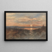 Paisaje con atardecer - Maria Bilders-van Bosse — cuadro enmarcado en la pared
