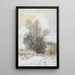 Promeneur dans la neige au bord d'un bois - Maria Bilders-van Bosse — framed artwork on a wall