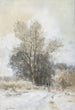Promeneur dans la neige au bord d'un bois - Maria Bilders-van Bosse — artwork view