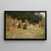 Cows near a Forest - Maria Chmielowska — framed artwork on a wall