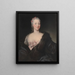 Retrato de Teresa Agnese Doria di Ciri Marchesa del Maro 1721-1764 tatarabuela de Camillo Benso conde de Cavour - Maria Giovanna Clementi — cuadro enmarcado en la pared