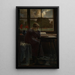 Young girl reading - Maria Heyck-Jensen — framed artwork on a wall