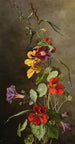 Flores de capuchinas - Maria Kazanowska — vista de la obra