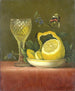 Nature morte au citron et au verre taillé - Maria Margaretha van Os — vista de la obra