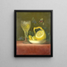 Nature morte au citron et au verre taillé - Maria Margaretha van Os — cuadro enmarcado en la pared