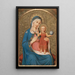 the Virgin and Child Jesus blessing - Maria Schoffmann — framed artwork on a wall