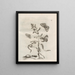 La transformación milagrosa de las orugas y la extraña comida de las flores Pl055 - Maria Sibylla Merian — cuadro enmarcado en la pared