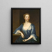 Retrato de una dama - Maria Verelst — cuadro enmarcado en la pared