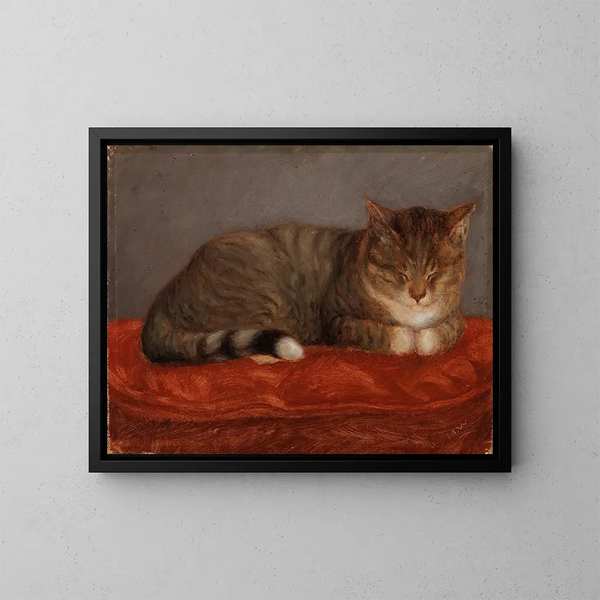 Chat allongé Mosse - Maria Wiik — cuadro enmarcado en la pared
