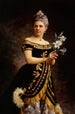 del retrato de la cantante de ópera Ida Basilier-Magelsen en Philine en la ópera Mignon de Ambroise Thomas - Maria Wiik — vista de la obra