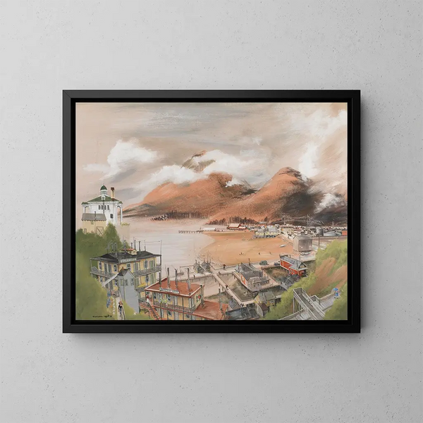Marée descendante à Juneau - Marianne Appel — cuadro enmarcado en la pared