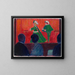 Puppet theater in the foreground - Marianne von Werefkin — framed artwork on a wall