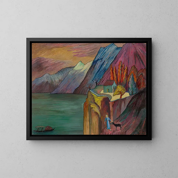 Precipicio - Marianne von Werefkin — cuadro enmarcado en la pared