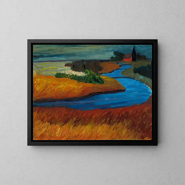 Prerowstrom - Marianne von Werefkin — cuadro enmarcado en la pared
