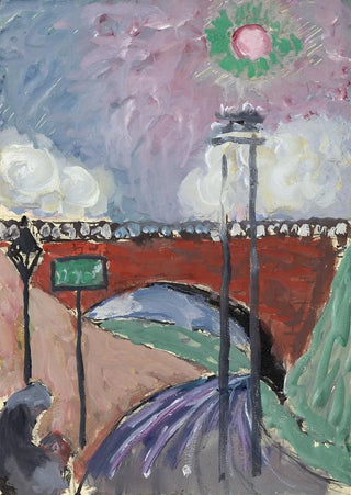 Marianne von Werefkin - bridge near Lausanne Pont de Gergovie.webp