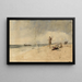 Playa africana - Mariano Fortuny Marsal — cuadro enmarcado en la pared