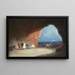 Arabes dans une grotte au bord de la mer - Mariano Fortuny Marsal — framed artwork on a wall