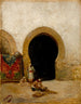 À la porte du sérail - Mariano Fortuny Marsal — artwork view