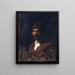 Buste d'homme allégorie de Bacchus - Mariano Fortuny Marsal — framed artwork on a wall