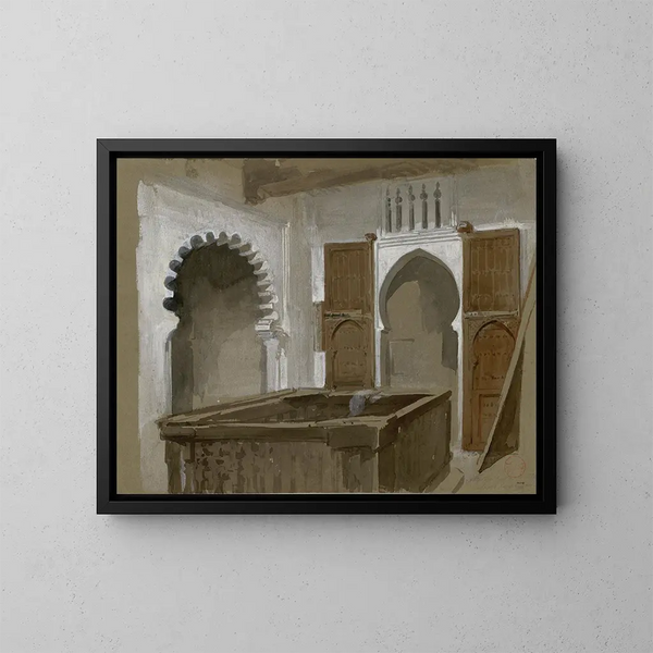 Nuestra casa en Tetuán - Mariano Fortuny Marsal — cuadro enmarcado en la pared