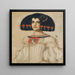 Marie, la hija del artista, con vestido de Velázquez - Franz von Stuck — cuadro enmarcado en la pared