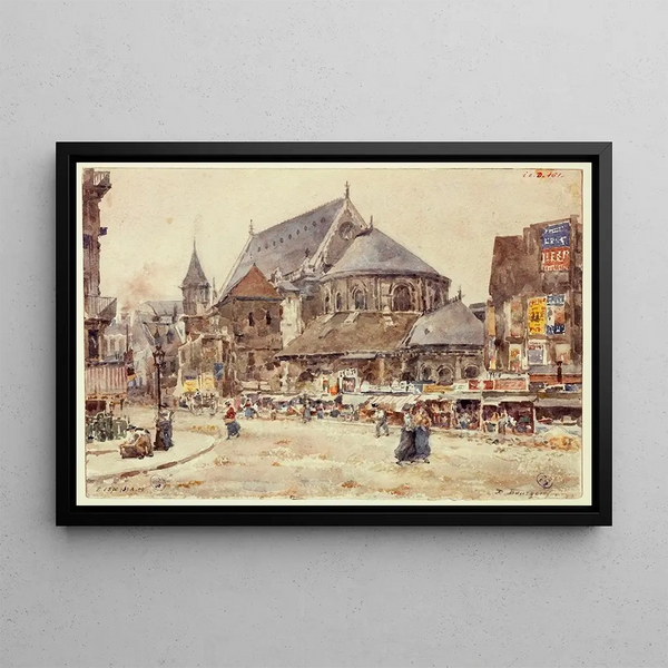 MarieDsir Bourgoin - Le chevet de lglise SaintNicolas des Champs.webp