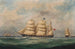 The John Paterson in three positions off Le Havre - Marie-Edouard Adam — artwork view